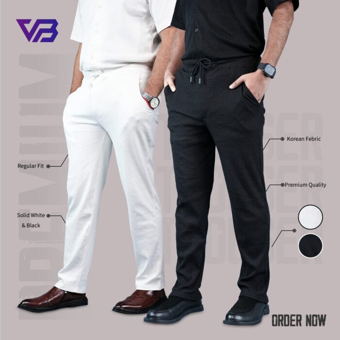 China Ripped Cotton Trousers (2 Pics Combo)