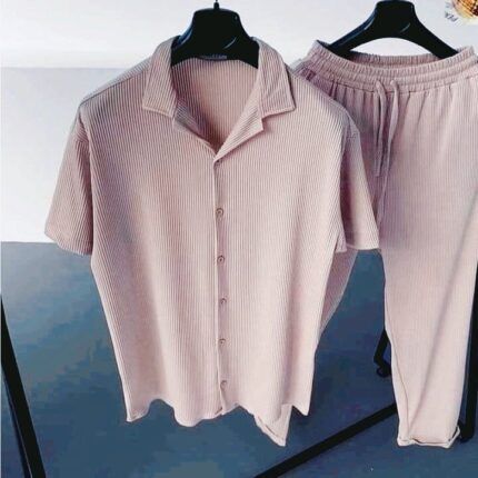 Korean Cherry Shirt & Pant Combo Set(Brawn Colour)