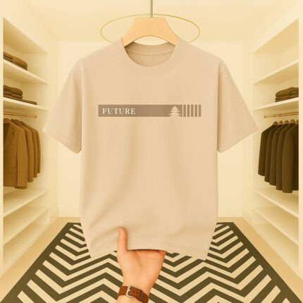 Men’s Premium Drop Shoulder((Light Cream)