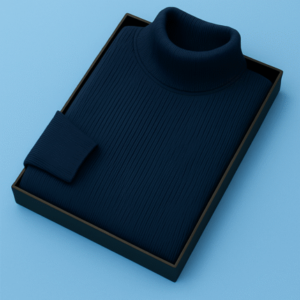 Mens Premium Winter High Neck(Blue)