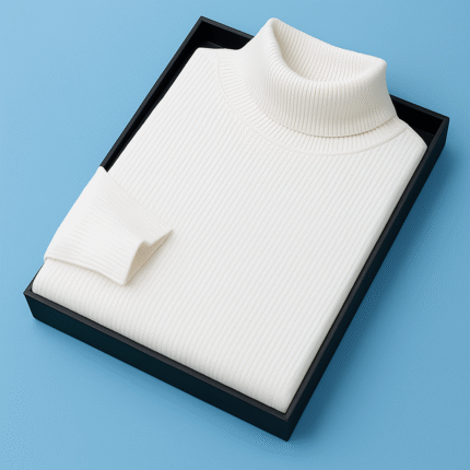 Mens Premium Winter High Neck(White)