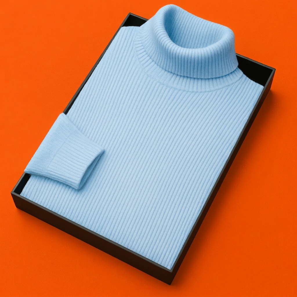 Mens Premium Winter High Neck(Sky)
